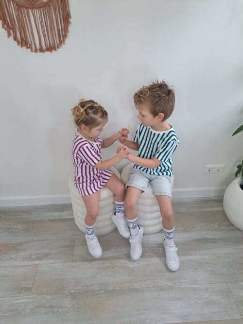 iBY Stripes groen t-shirt jongens