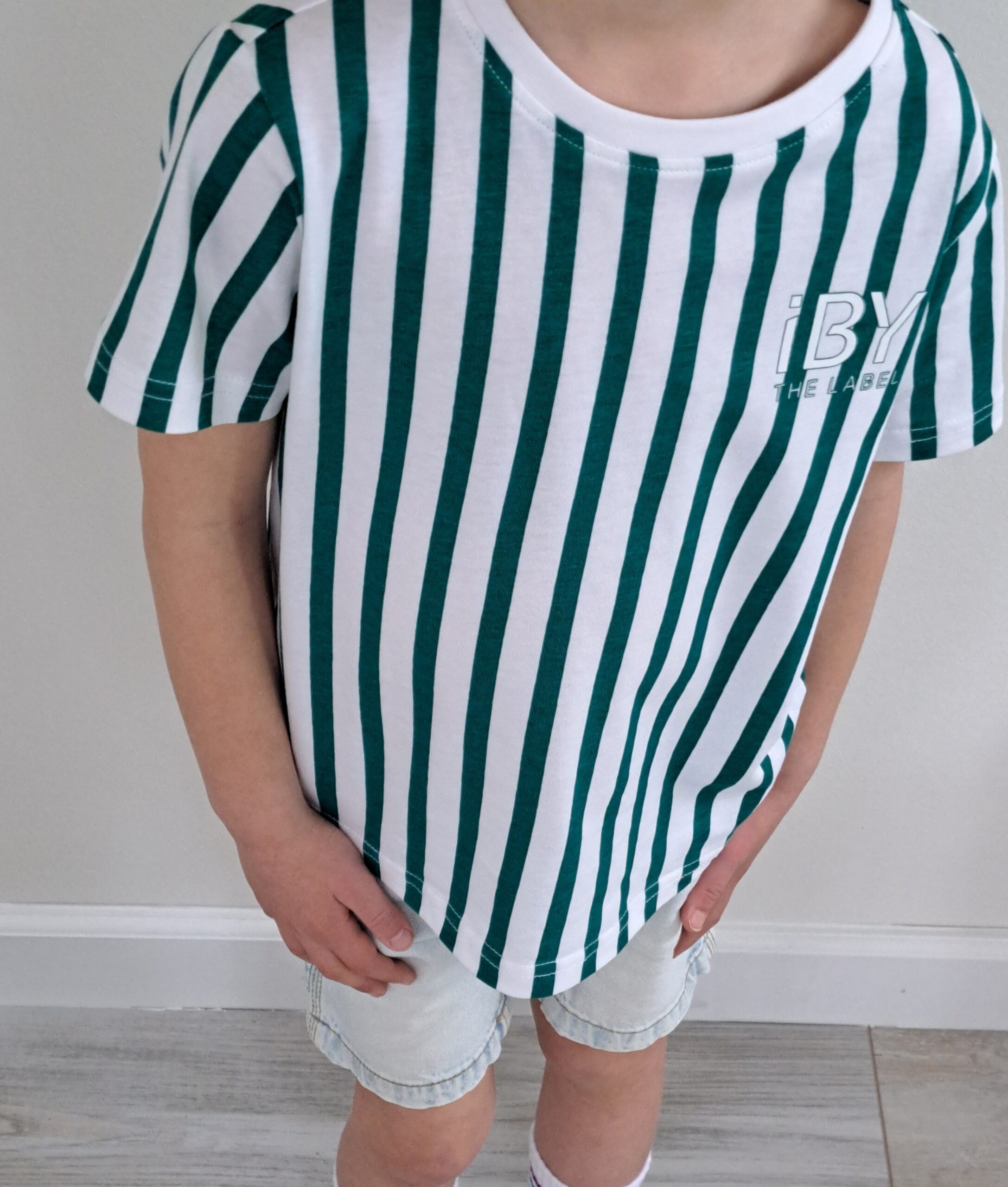 iBY Stripes groen t-shirt jongens