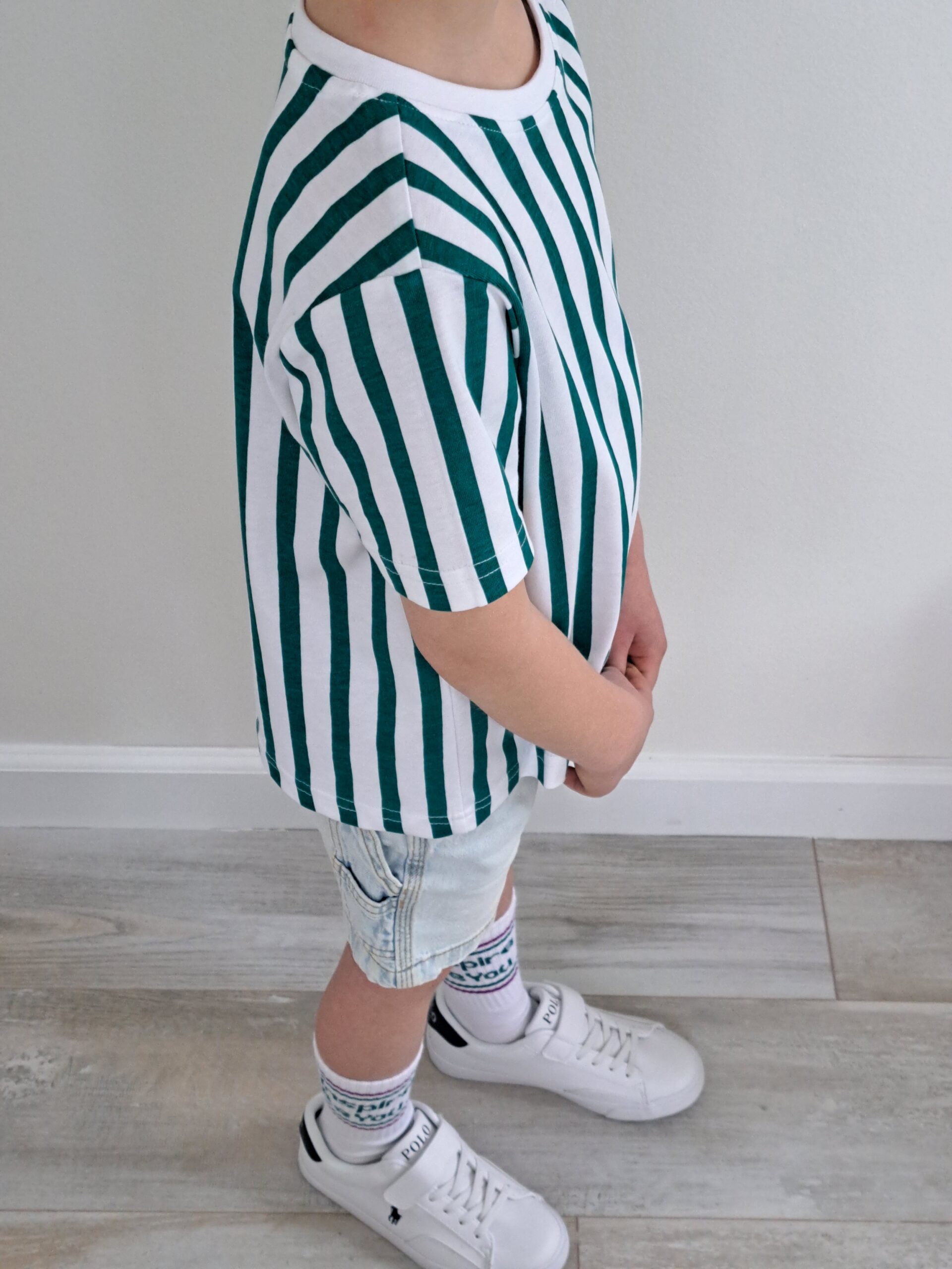 iBY Stripes groen t-shirt jongens