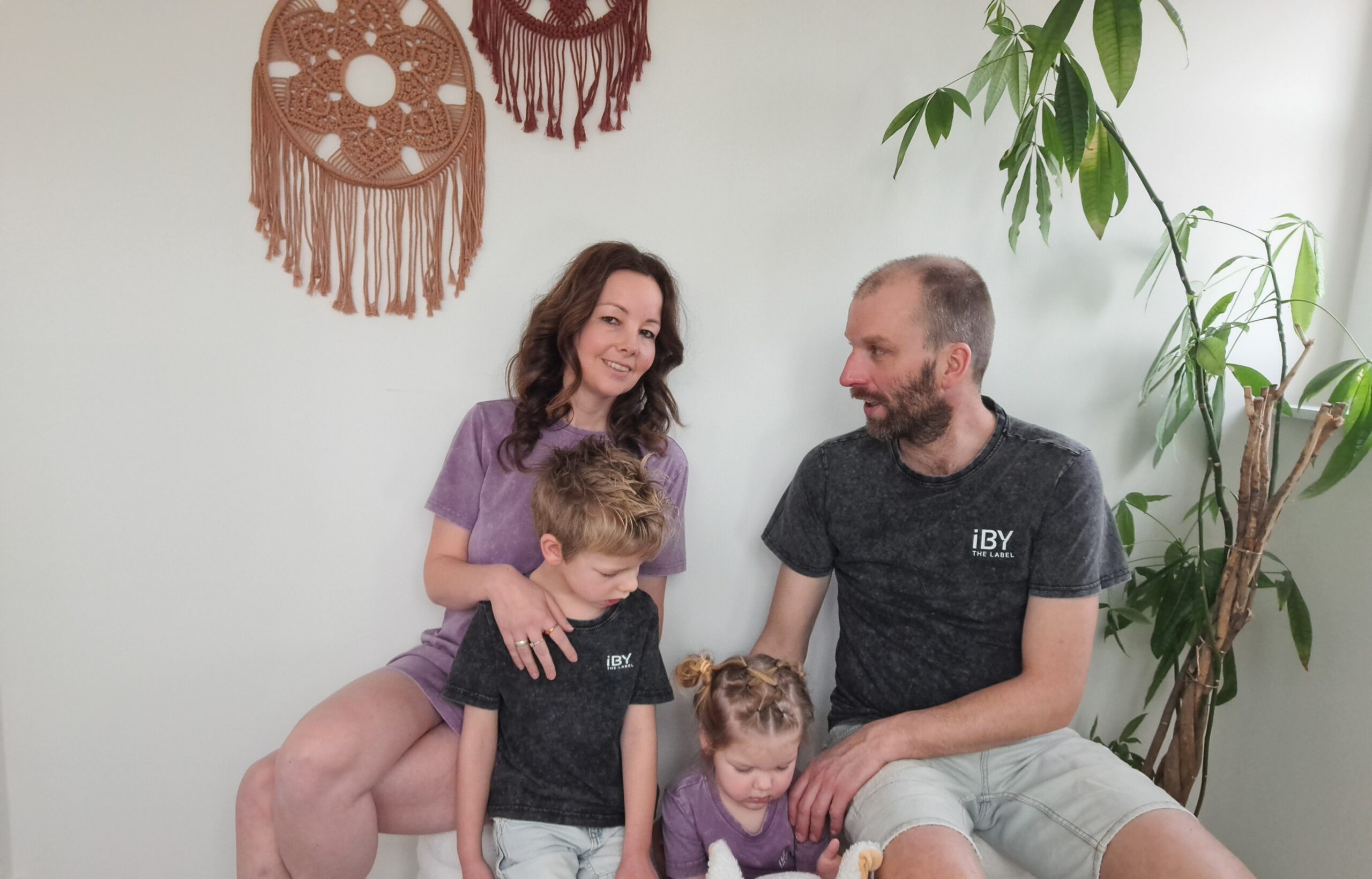 iBY washed paars jongens t-shirt