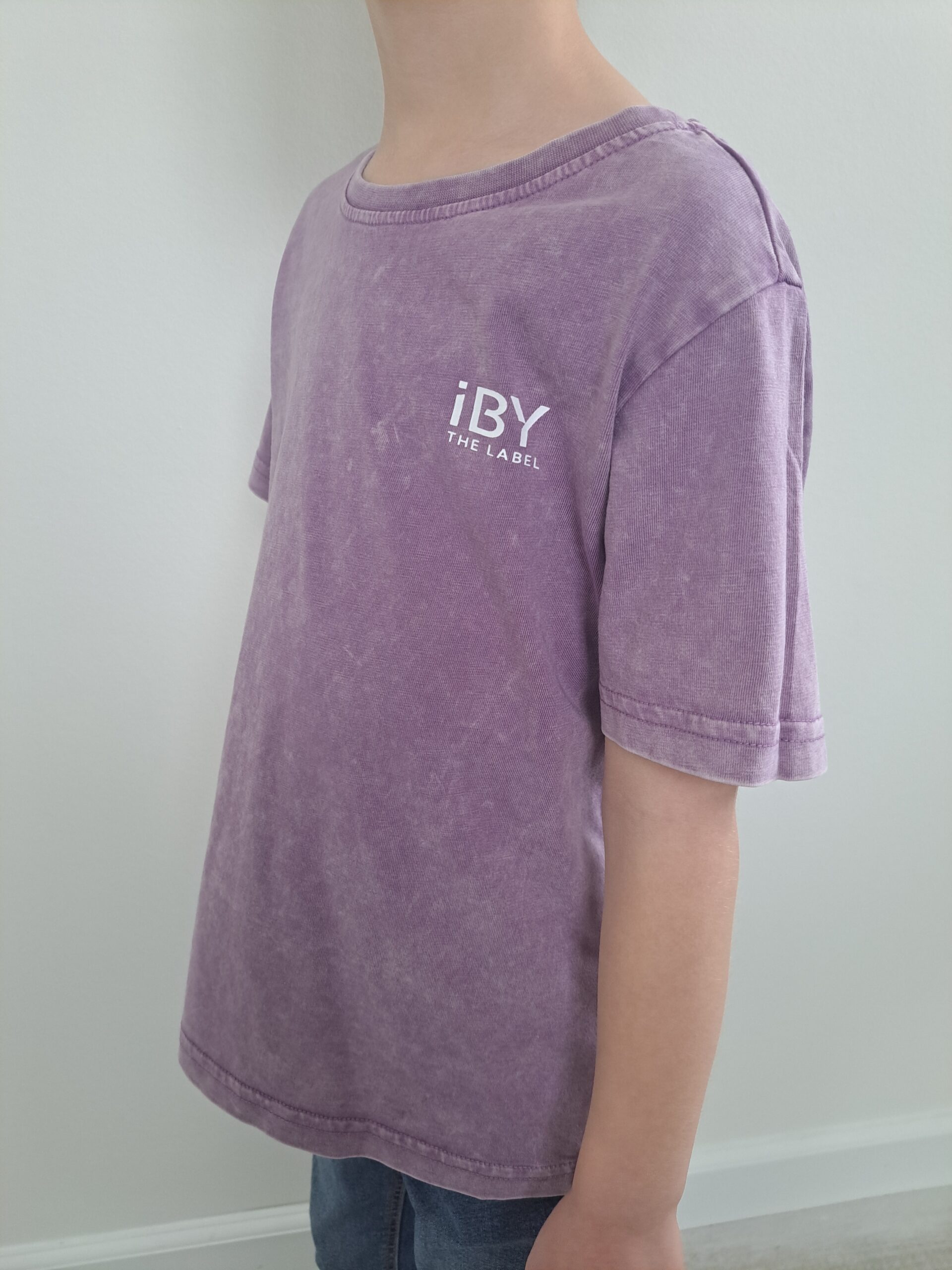 iBY washed paars jongens t-shirt