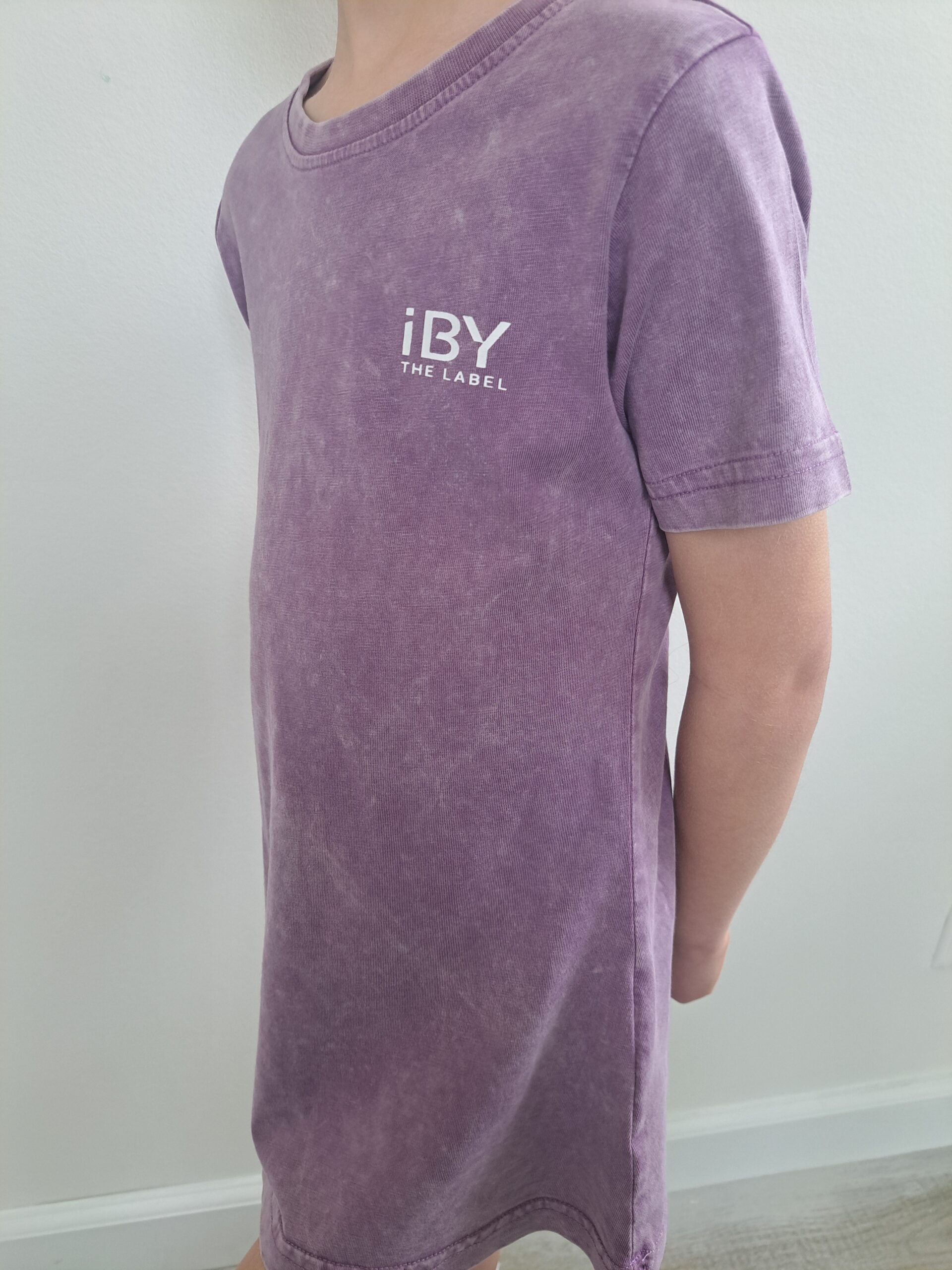 iBY washed paars t-shirtjurk meisjes