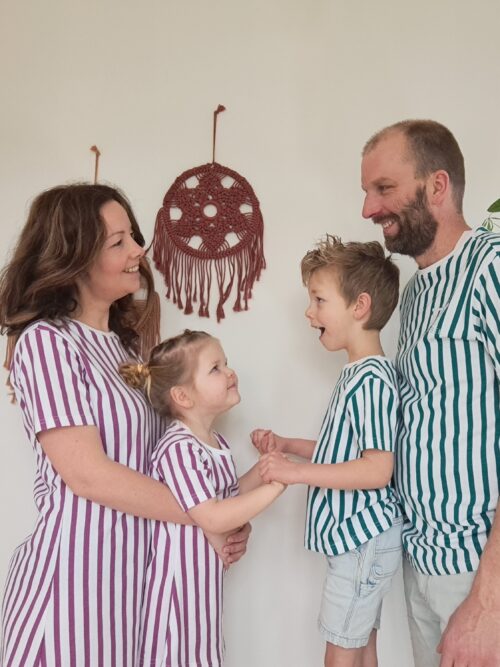 iBY Stripes groen heren t-shirt