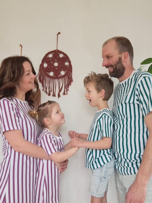 iBY Stripes groen heren t-shirt