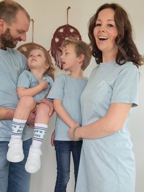 Twinning set Washed effect blauw