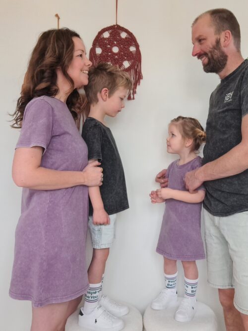 Twinning set Washed effect paars